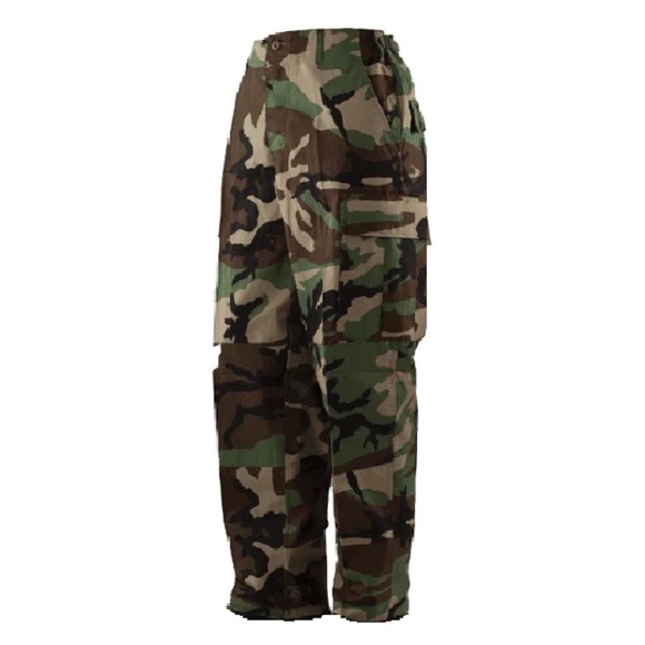 Vanguard Military BDU Woodland Camo Trousers Uniform Med - Picture 1 of 7